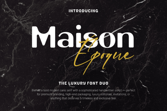 Maison Époque Duo: A Versatile Display Font for Makers
